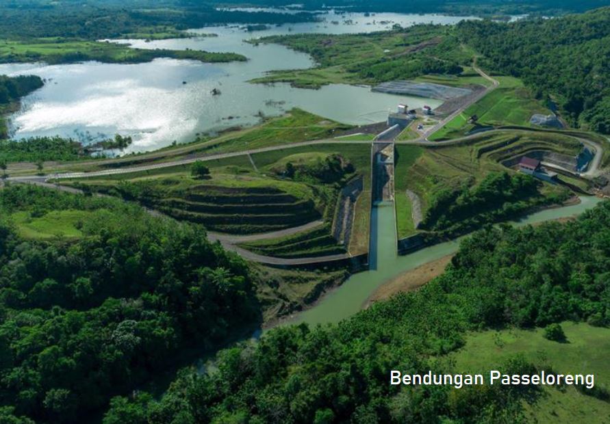 Staudamm und hydraulische Infrastruktur für kontinuierliche Überwachung